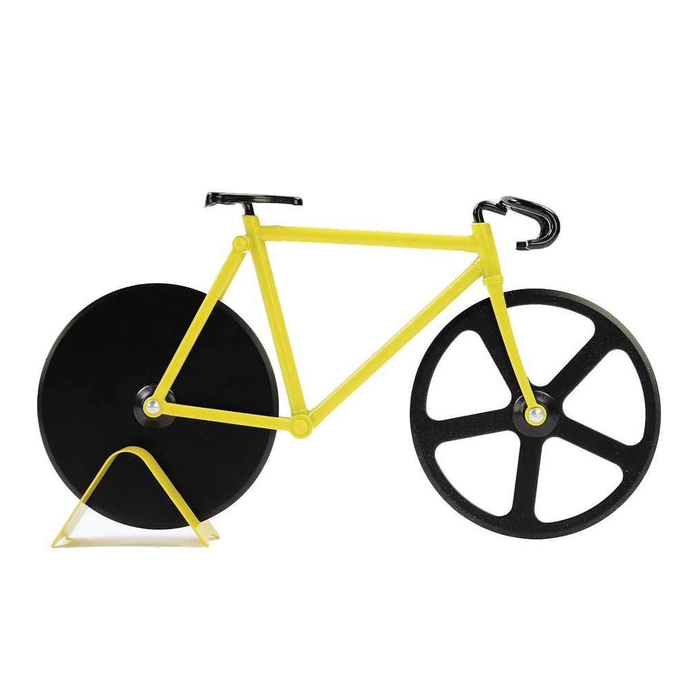 Cortador de Pizza Bicicleta Amarillo