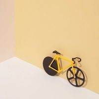 Cortador de Pizza Bicicleta Amarillo