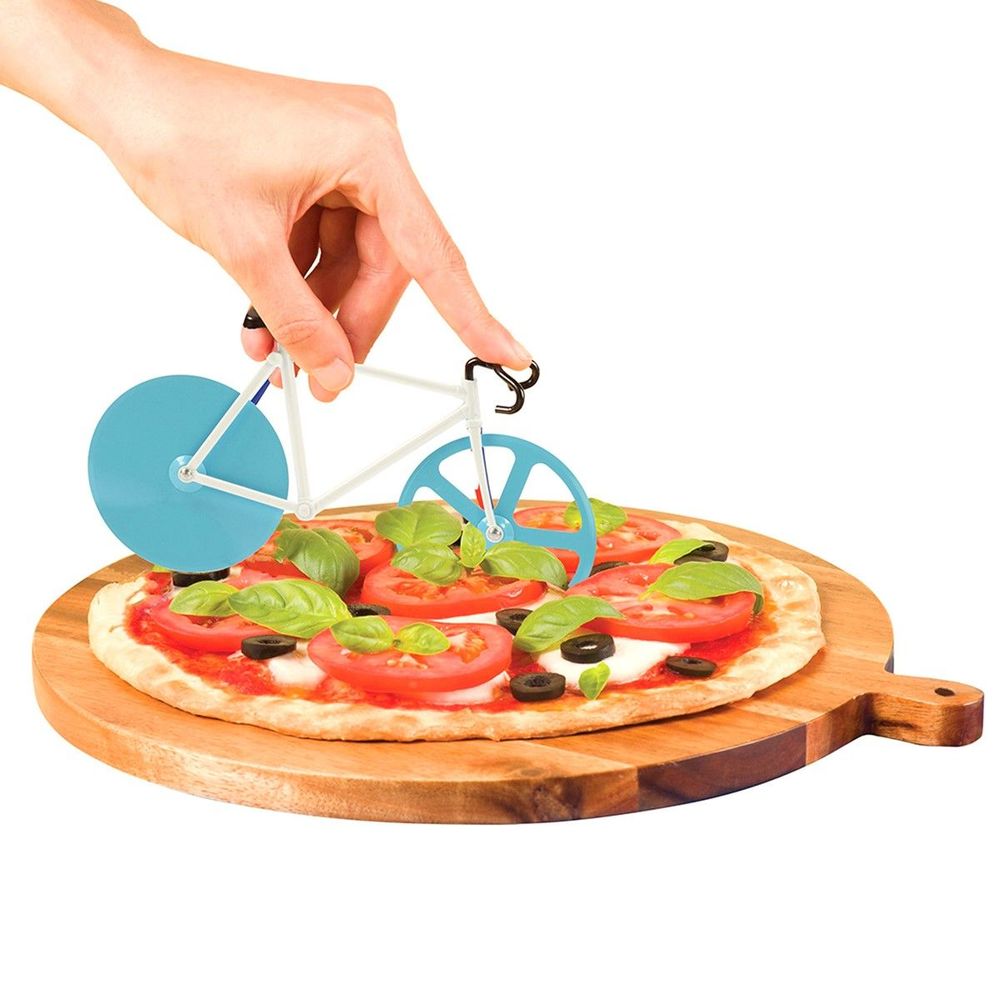 Cortador De Pizza Bicicleta Azul