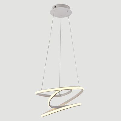 Lampara Colgante Led Carmel Aluminio Blanco