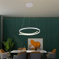 Lampara Colgante Led Encore Aluminio Blanco