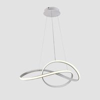 Lampara Colgante Led Knot Aluminio Blanco