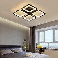 Lampara De Techo Led Quatri Aluminio Negro