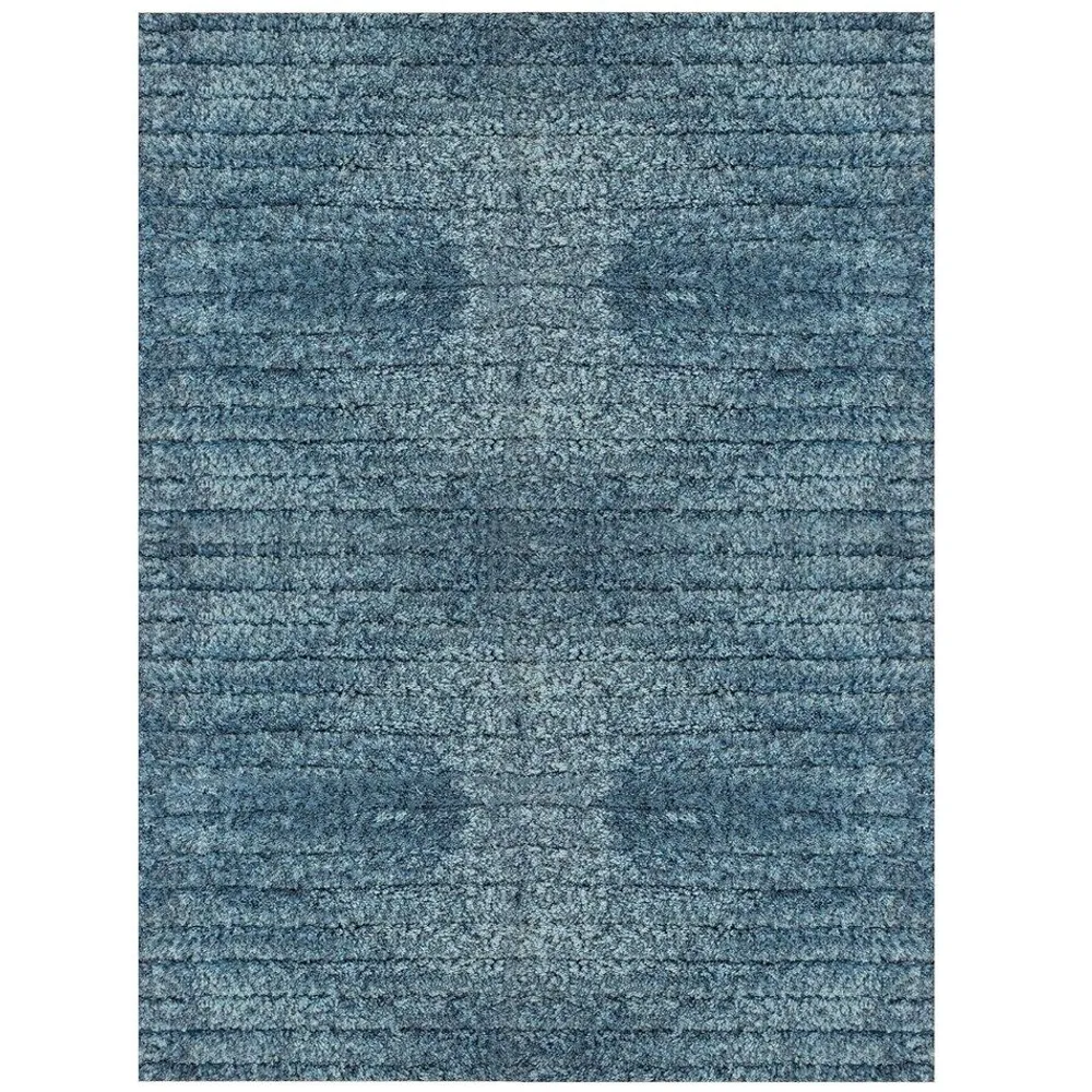 Tapete 170 X 120 Cm Nepal Tela Azul