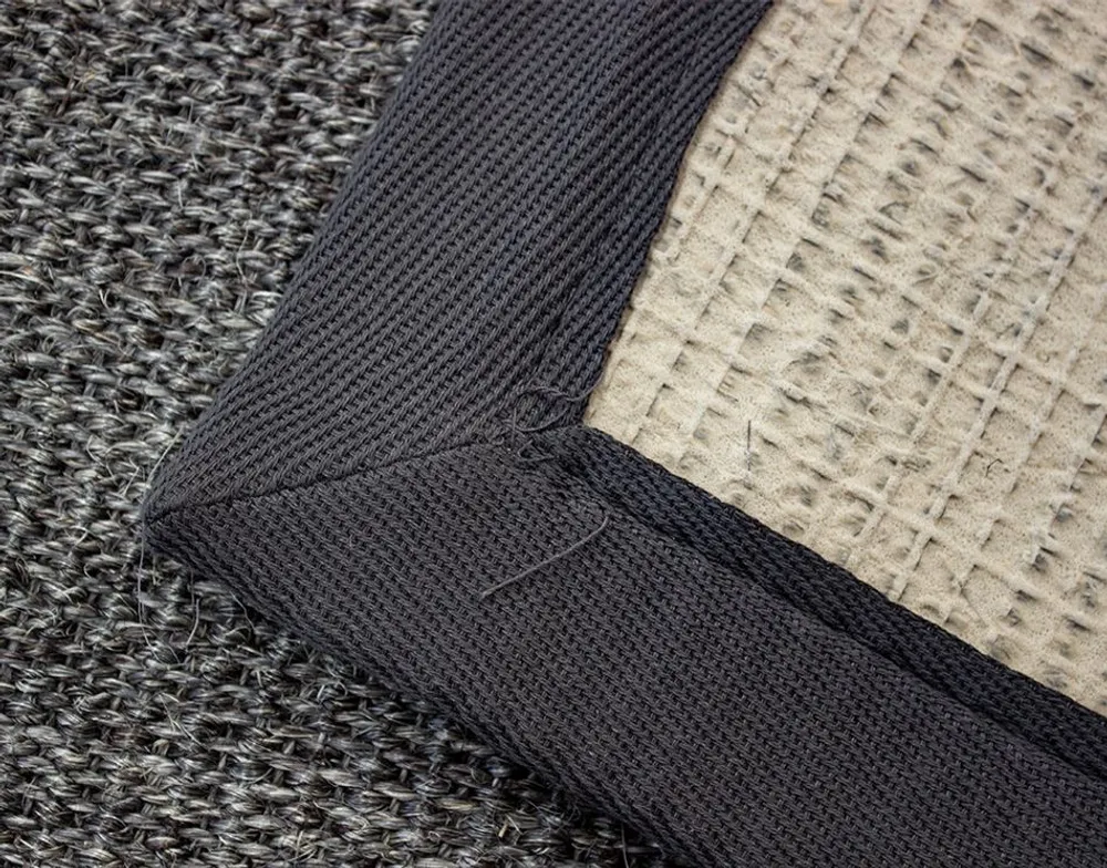 Tapete 340 X 240 Cm Sisal Tela Gris