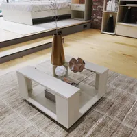 Mesa De Centro
 Rectangular Daven Madera Beige