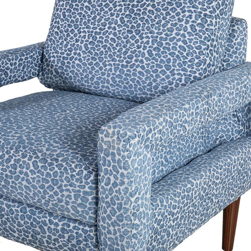 Sillón Ocasional  Olaf Leopardo Azul