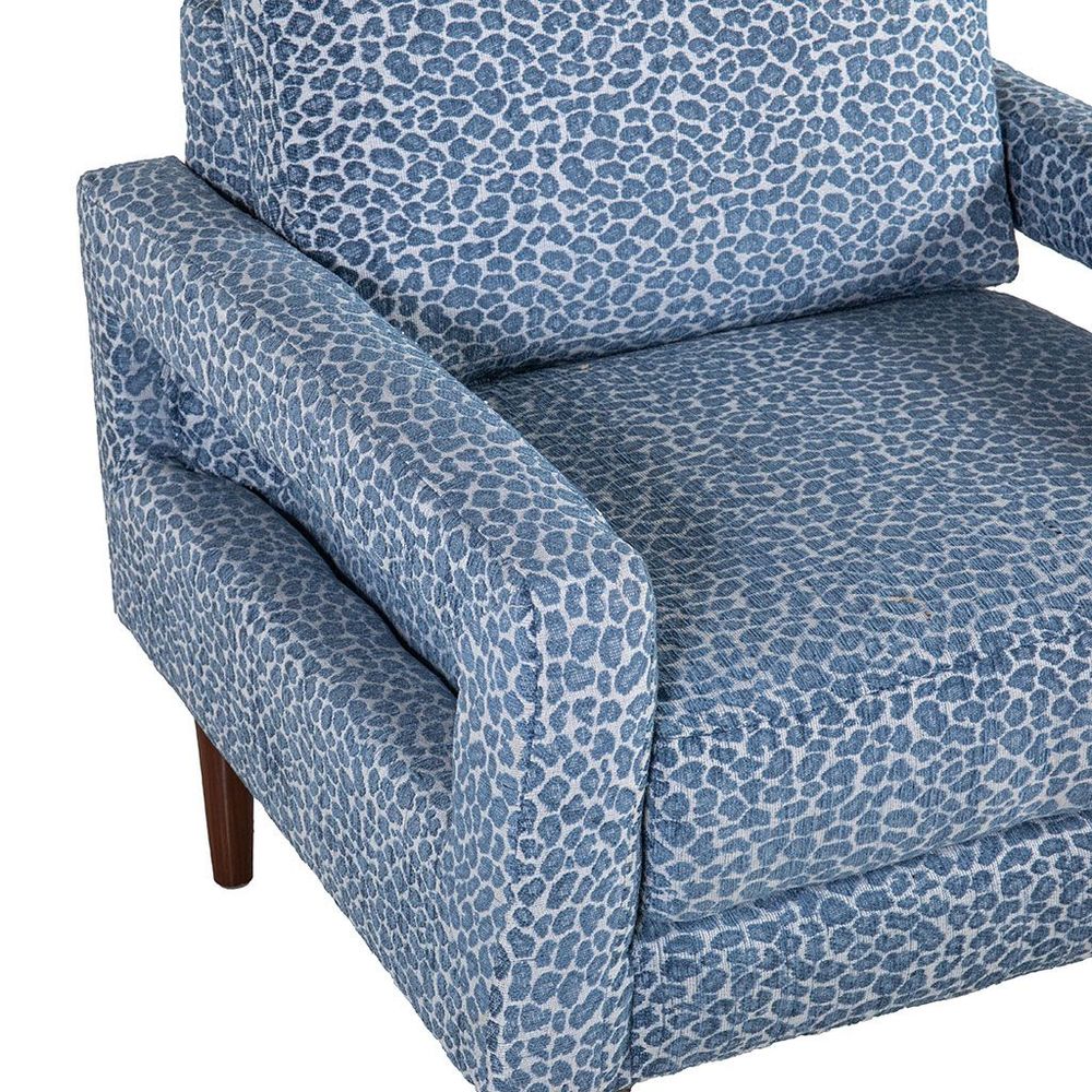 Sillón Ocasional  Olaf Leopardo Azul