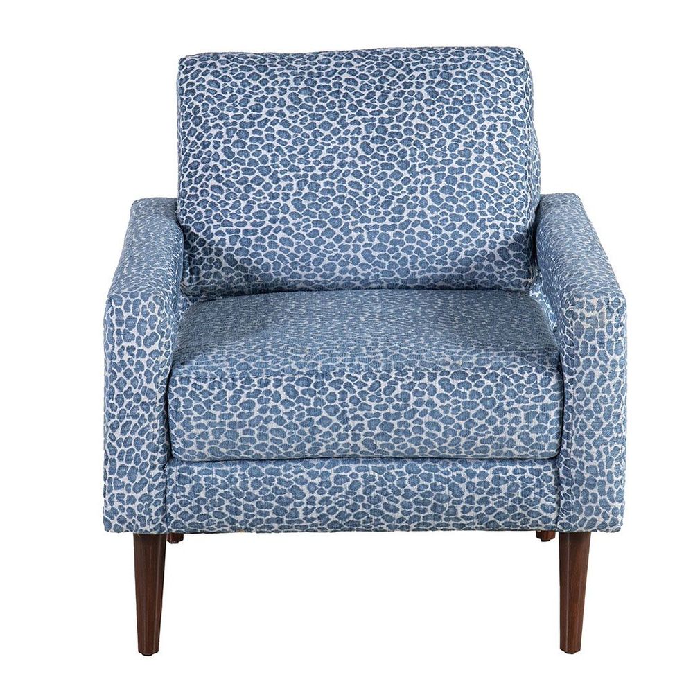 Sillón Ocasional  Olaf Leopardo Azul