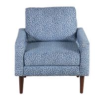 Sillón Ocasional  Olaf Leopardo Azul