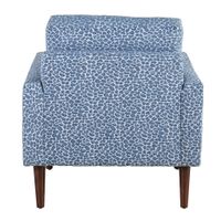 Sillón Ocasional  Olaf Leopardo Azul