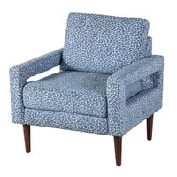 Sillón Ocasional  Olaf Leopardo Azul