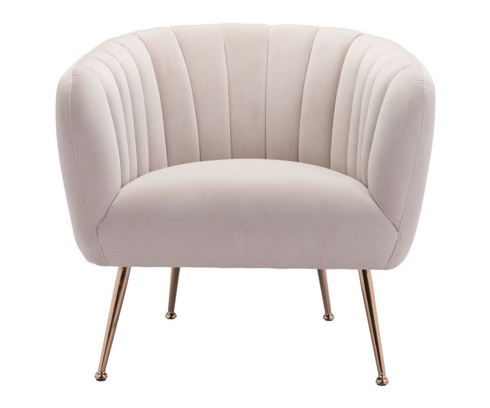 Sillon Ocasional Deco Tela Beige