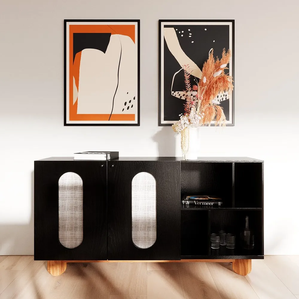 Credenza Osaka By Alan Soria Negro Encino