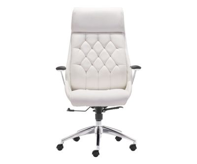 Silla De Oficina Boutique Metal Blanco