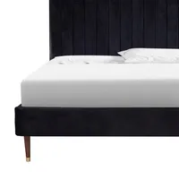 Cama King Size Witt Terciopelo Negro