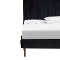 Cama King Size Witt Terciopelo Negro