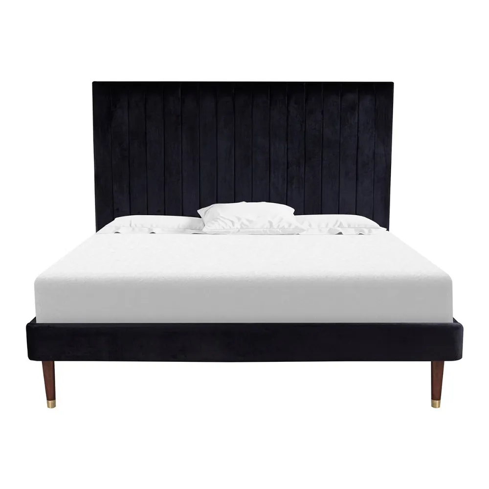 Cama King Size Witt Terciopelo Negro