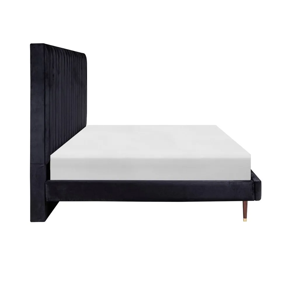 Cama King Size Witt Terciopelo Negro