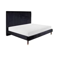 Cama King Size Witt Terciopelo Negro