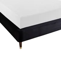 Cama Matrimonial Witt Terciopelo Negro