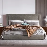 Cama King Size Elif  Silver