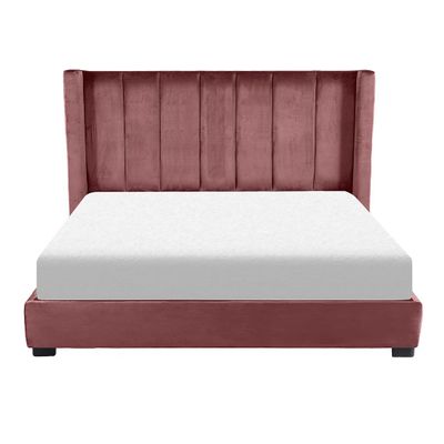 Cama King Size Lenne Rosa Bella Terciopelo