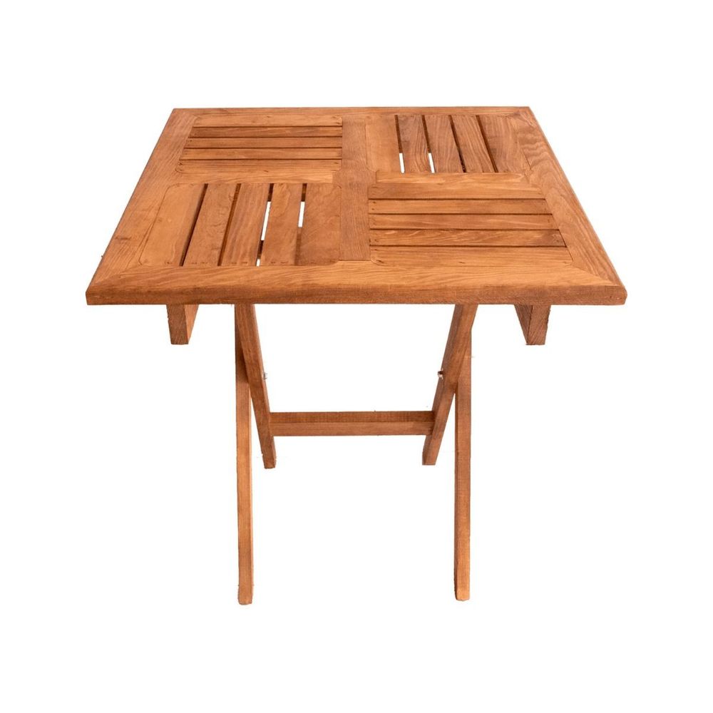 Mesa X cm Cuadrada Jardin Madera Caf