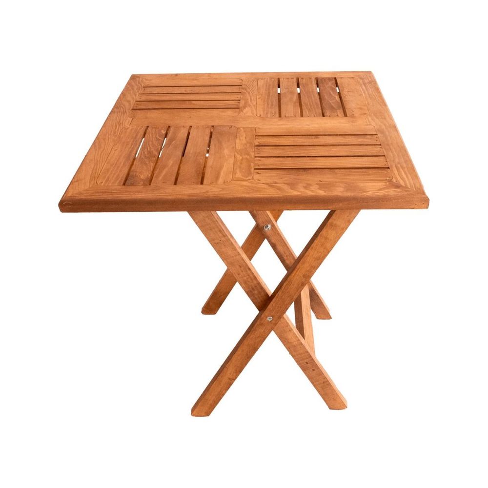 Mesa X cm Cuadrada Jardin Madera Caf