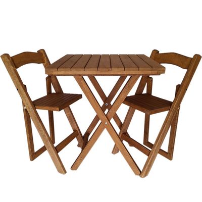 Set De Jardin Bosque Madera Caf