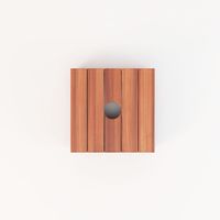 Cajon Para Base De Sombrilla Campestre Madera Café