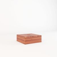 Cajon Para Base De Sombrilla Campestre Madera Café