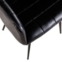 Sillón Ocasional Jelsa Ecopiel Negro