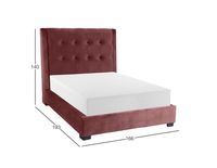 Cama Queen Size Khali Rosa