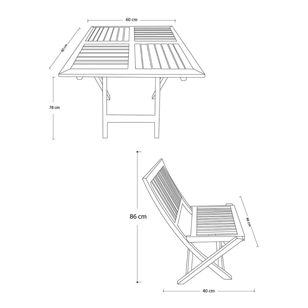 Set De Jardin X cm Piezas Jardin Madera Caf