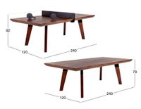 Mesa de Comedor y Ping Pong Forrest Nogal