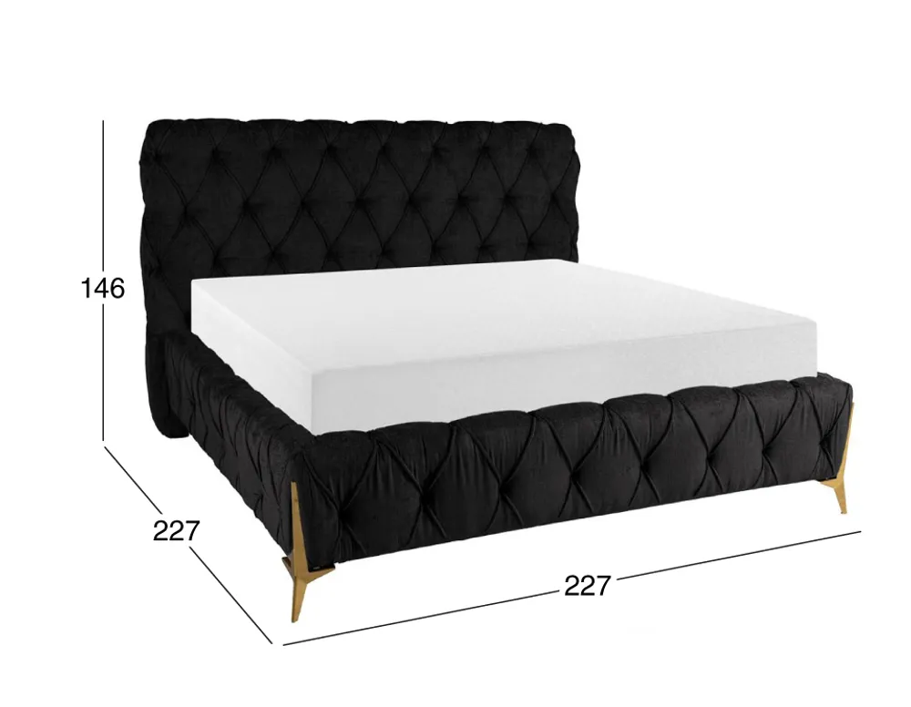 Cama King Size Lenon Negro