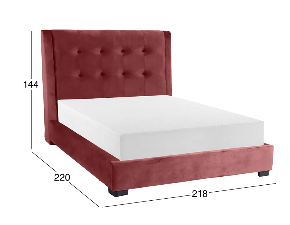 Cama King  Size  Khali Rosa