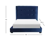 Cama Queen Size Khali Azul