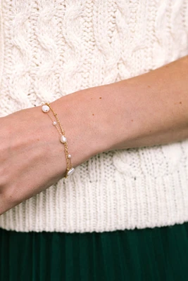 Kelly Pearl Layered Bracelet