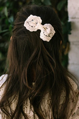 Nori Lace Bow Hair Clip