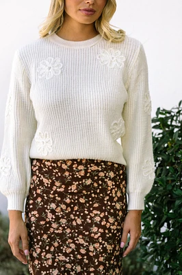 Alessia Embroidered Floral Sweater