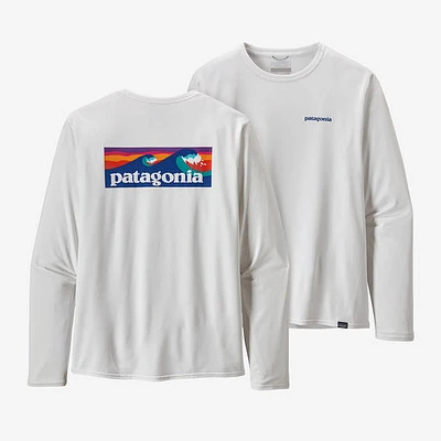 Patagonia Men's Cap Cool Graphic Tee Long Sleeve - Waters