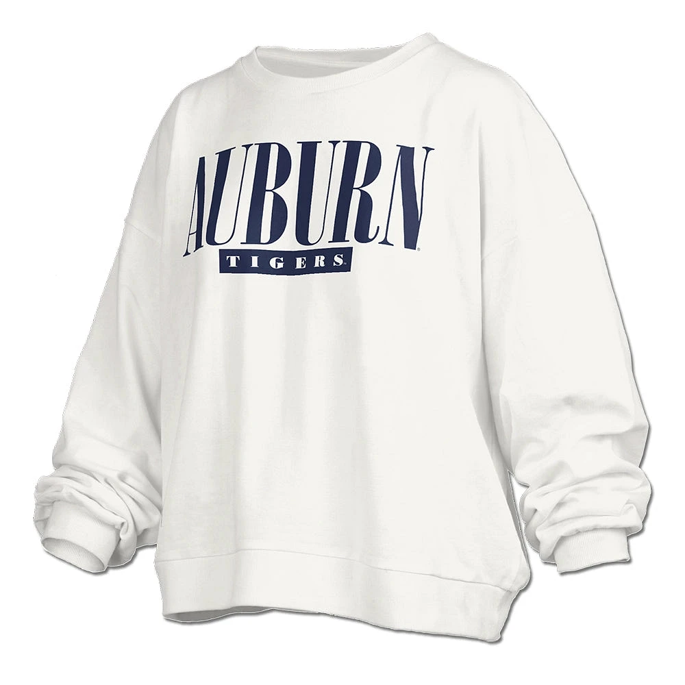 Pressbox Women's Janise Auburn Tigers Fleece Long Sleeve Top