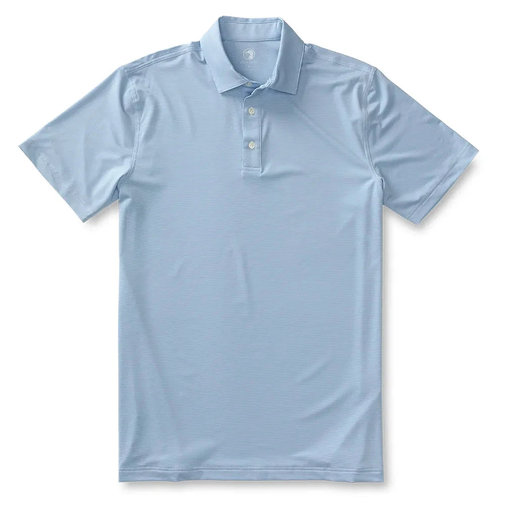 Duck Head Men's Long Drive Stripe Performance Polo