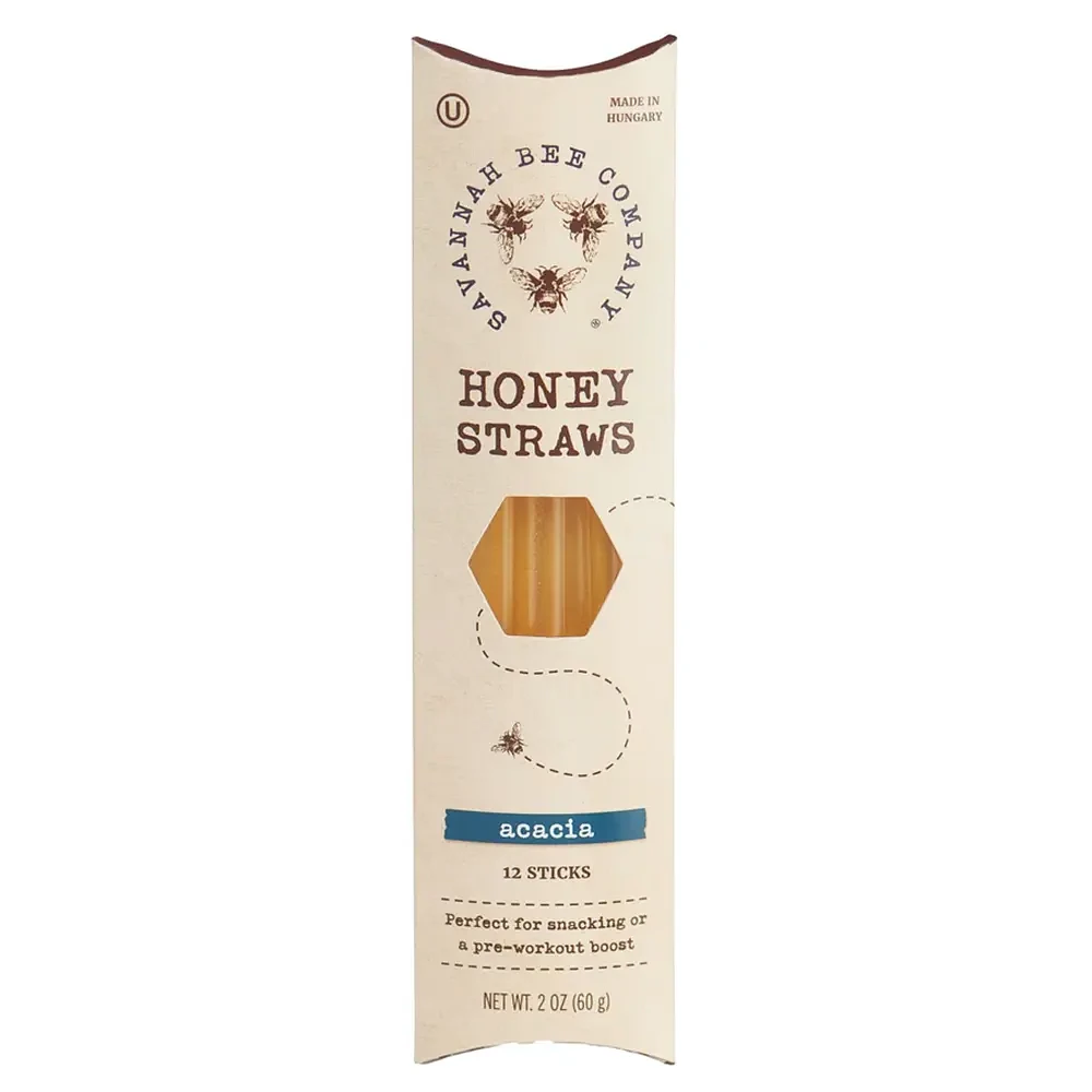 Savannah Bee Company Honey Straw - 12 Pack