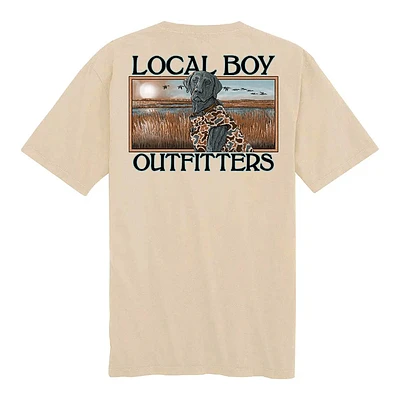 Local Boy Outfitters Men's Marsh Dog Short Sleeve Pocket T-Shirt