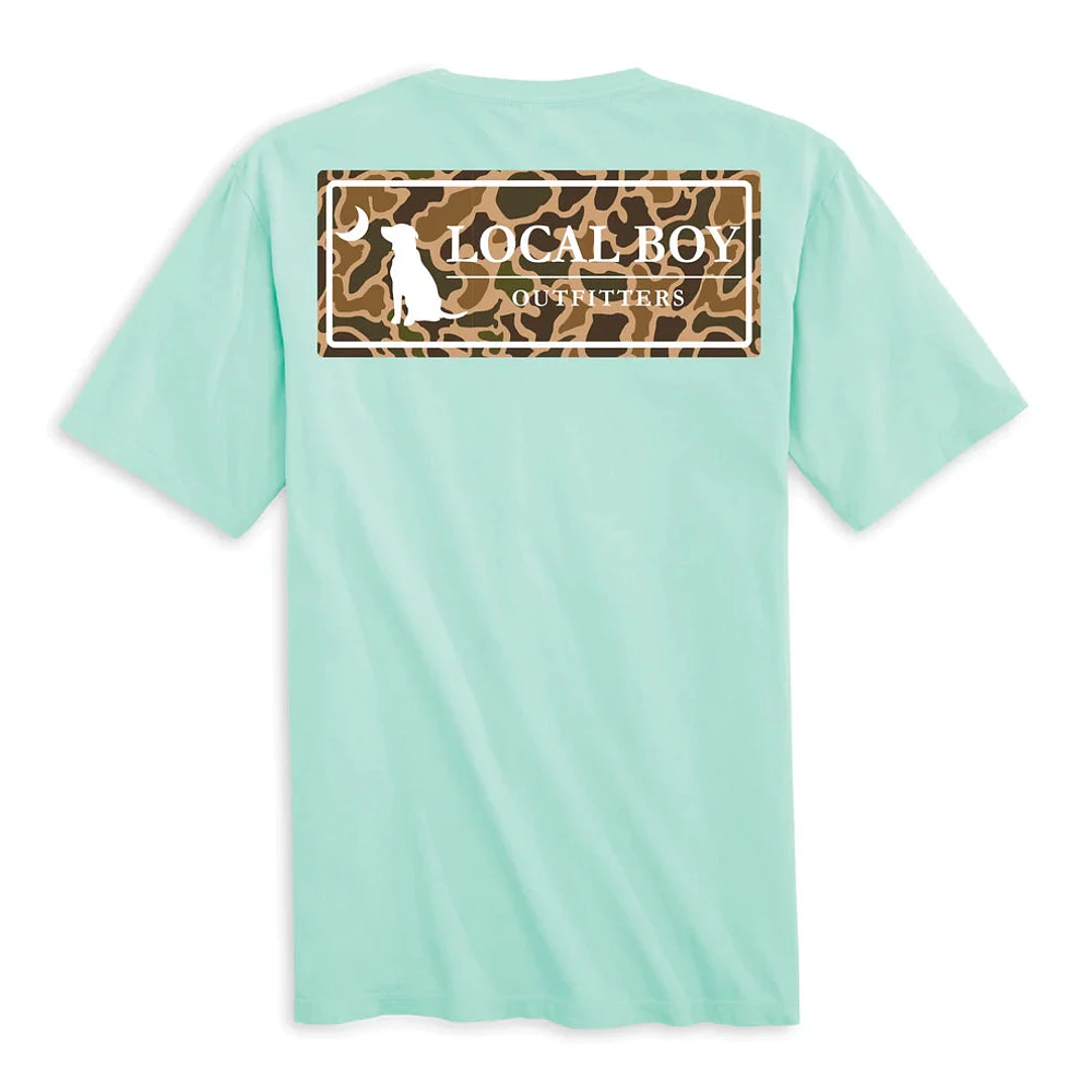 Local Boy Outfitters Men's Old School Plate Short Sleeve T-Shirt