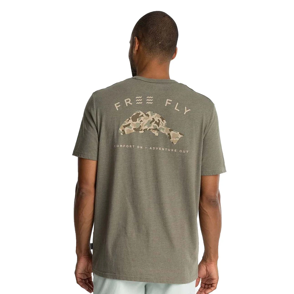 Free Fly Redfish Camo Pocket Tee