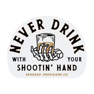 Sendero Shootin' Hand Sticker